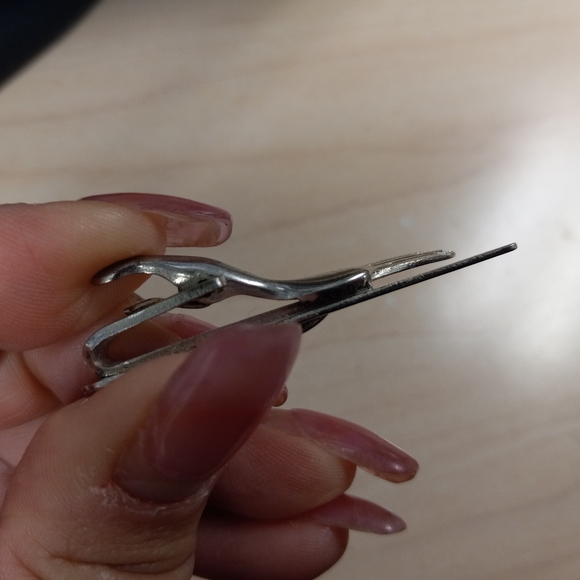 Vintage Silverware Spoon & Knife Brooch Jewelry Accessory Pin Preppy Neck Tie - Picture 2 of 13